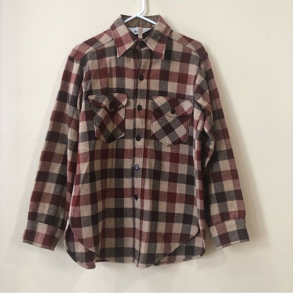 Men’s Vintage 70s Woolrich Flannel Shacket M - Picture 1 of 5